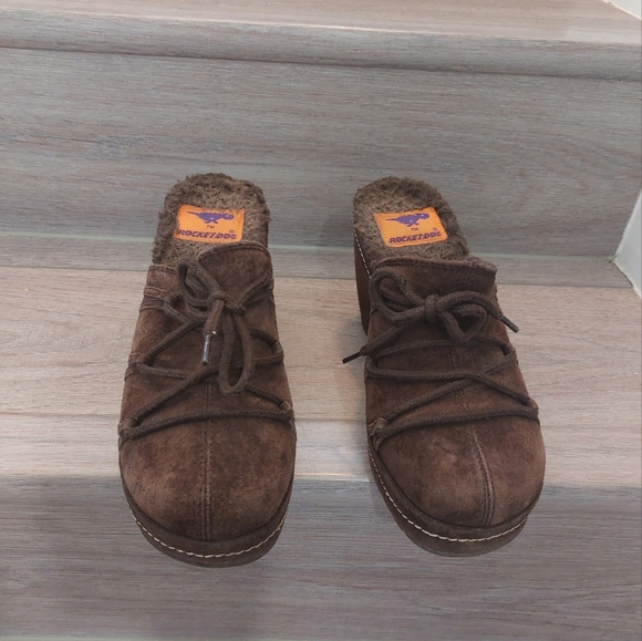 ROCKET DOG Woman Suede Clogs/wedges Size 7.5M - Picture 2 of 10